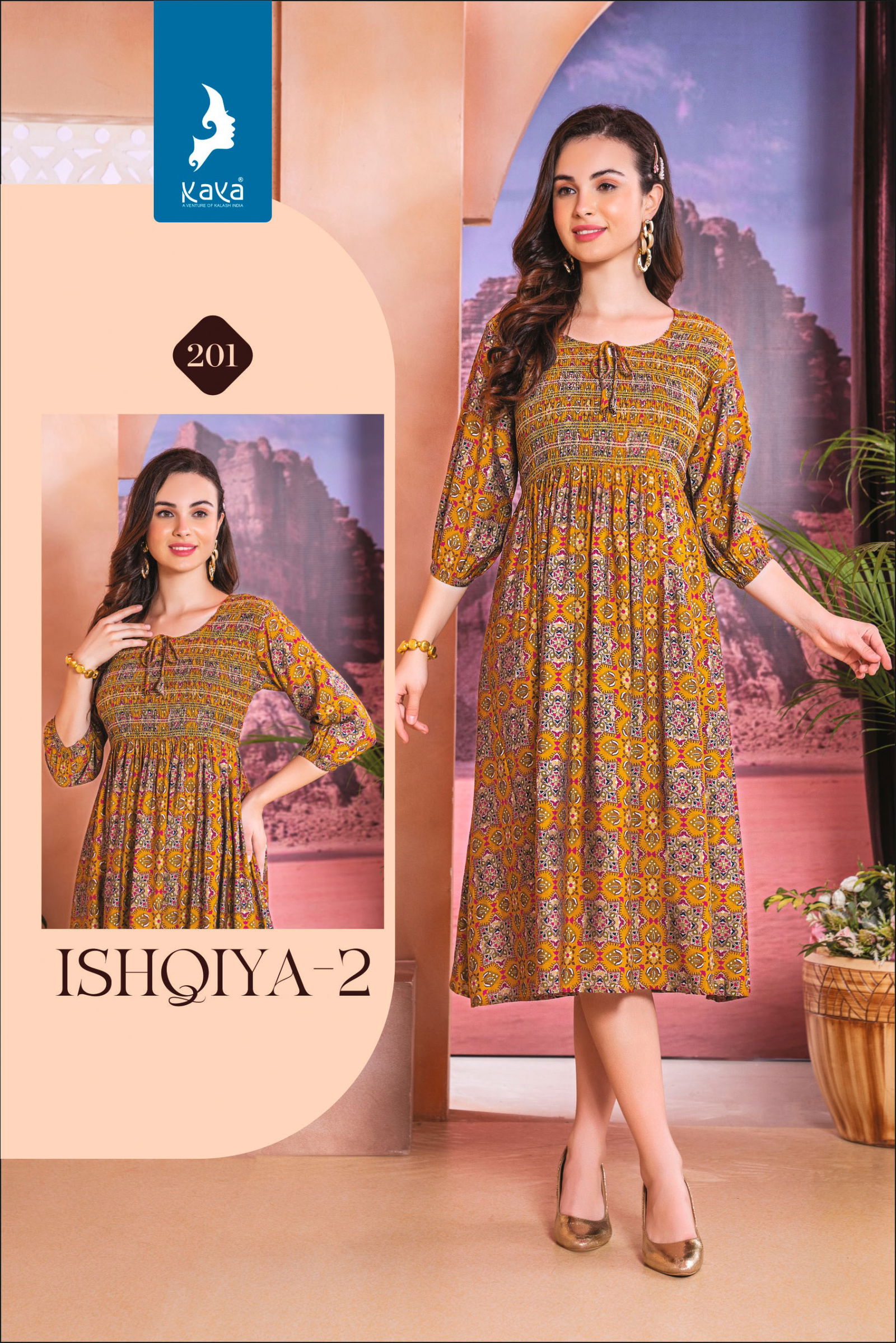 Ishqiya 2 By Kaya Printed Anarkali Kurtis Wholesale Shop In Surat